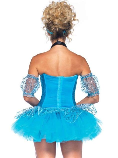 Sexy Cinderella Blue Tutu Costume Dress Womens Disney Costume
