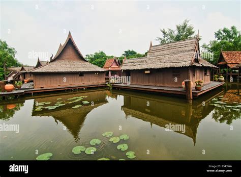 Traditional Thai Houses In Thailand Stock Photo Alamy
