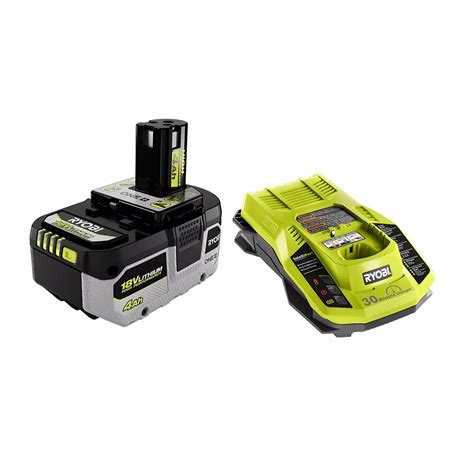 Ryobi 18v One High Performance Lithium Ion 40 Ah Battery And Charger