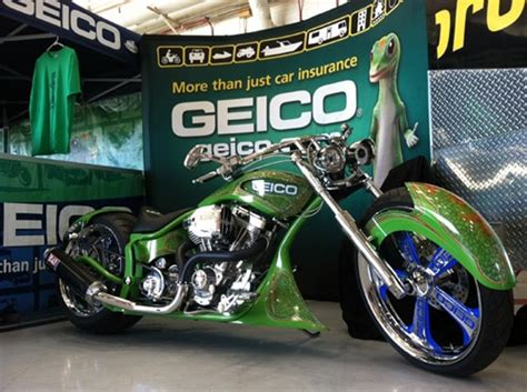 Has partnered with to provide insurance products. GEICO Motorcycle Pavilion