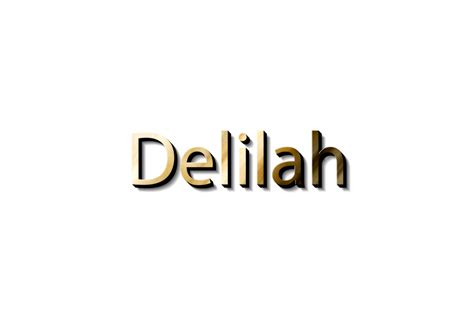 Delilah Name 3d 15079655 Png