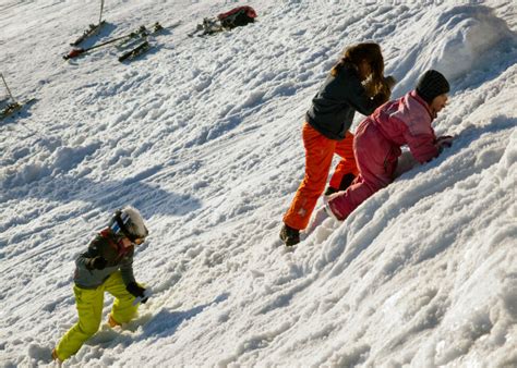 Playing Children On The Snow Copyright Free Photo By M Vorel