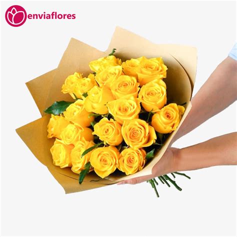 Ramo De 20 Rosas Amarillas En Cusco Florería Envía Flores Cusco
