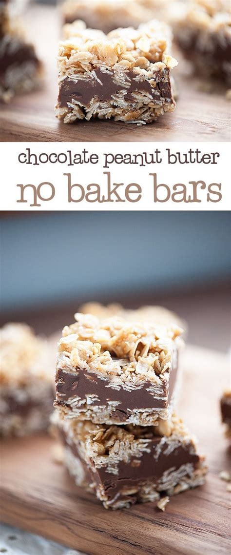 Stir in brown sugar and vanilla. No Bake Chocolate Peanut Butter Oatmeal Bars | Recipe ...