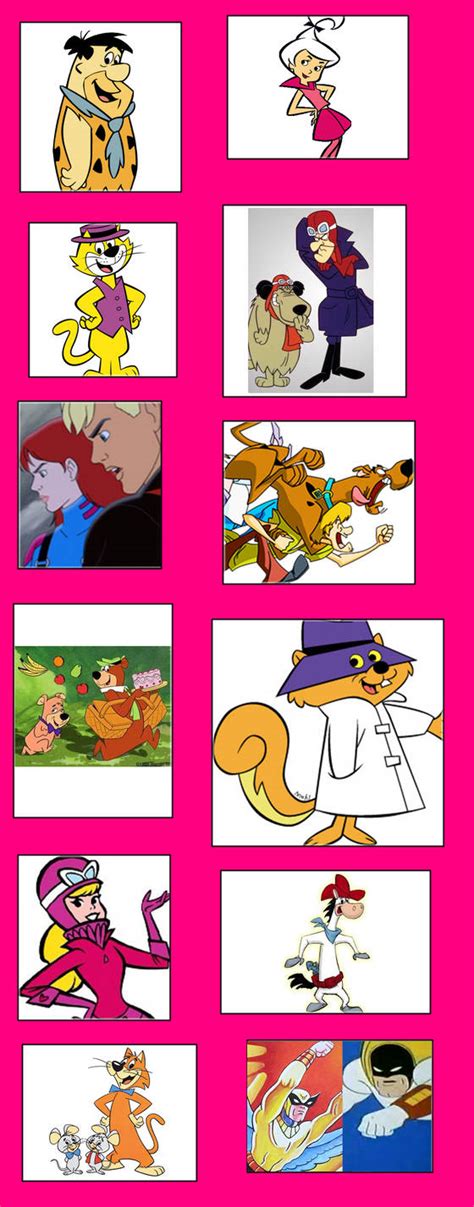 Top 12 Favourite Hanna Barbera Characters By Mariostrikermurphy On