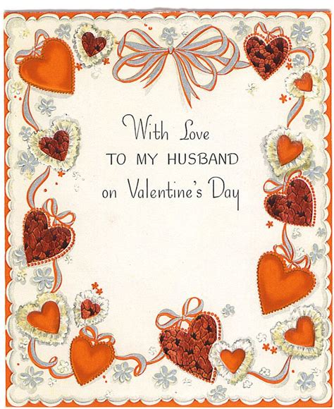 with love to my husband on valentine s day card husband valentine valentines vintage valentines