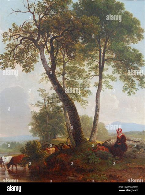 Pastoral Scene By Asher Brown Durand From The Collection Of The W