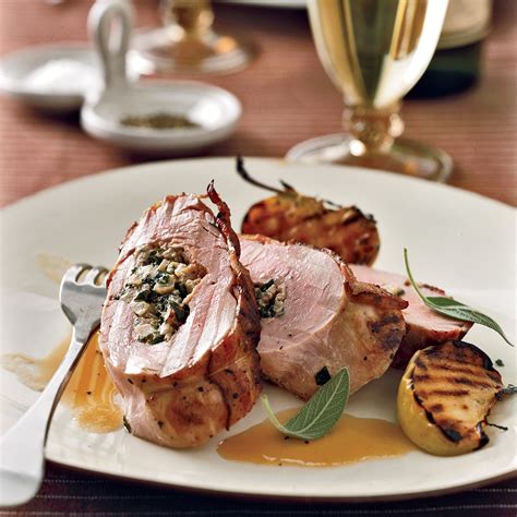 Stuffed Pork Tenderloins With Bacon And Apple Riesling