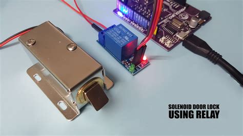 Control 12vdc Solenoid Door Lock Using A Relay On Arduino Youtube