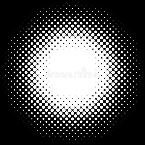 Black And White Halftone Dotted Circles Pattern Background Backdrop