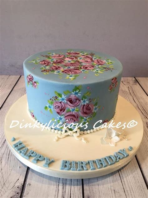 Floral Cake Decorated Cake By Dinkylicious Cakes Cakesdecor
