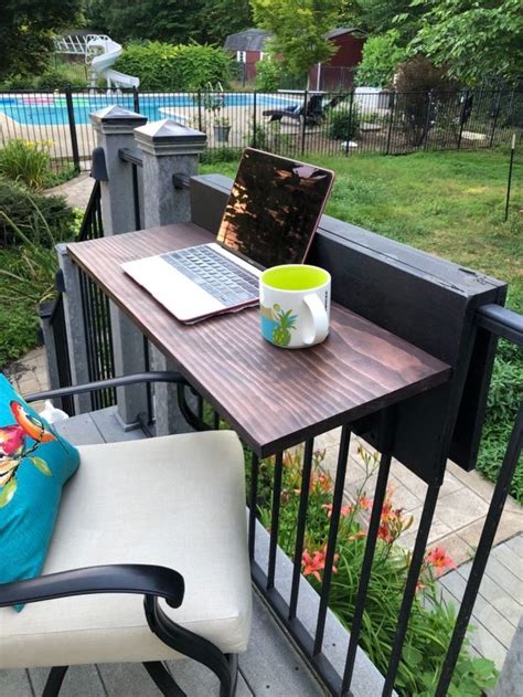 Well, after our basement was finished we were looking for bar furniture. How to Build a Portable Slide on Railing Bar Top / Counter DIY in 2020 | Balcony bar, Wood bars ...