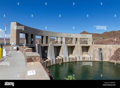 The Parker Dam And The Colorado River On The Border Of California