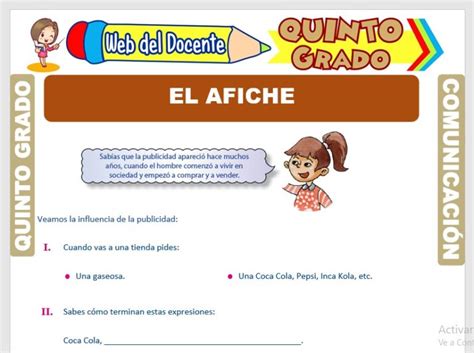 ComunicaciÓn Quinto Grado De Primaria 30 Fichas Gratis