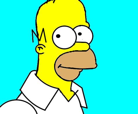 Desenhos de personagens de cartoon. Homer Simpson - Desenho de jbarattis - Gartic