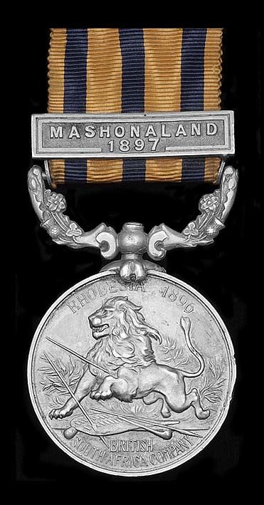 British South Africa Company Medal 1890 97 Reverse Rhodesia 1896 1