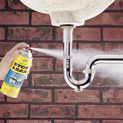 Pipes can be the wrong size, putting pressure on the joint at the connection. Household Stop Leak (Set of 2): Flexible spray hardens to ...