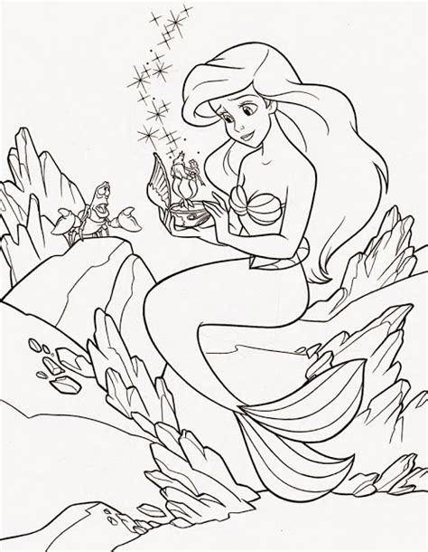 Beautiful coloring pages for your kids ;) #1 ariel and friends. Coloring Pages: Ariel the Little Mermaid Free Printable ...