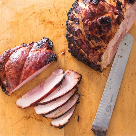 Grill Roasted Ham Americas Test Kitchen Recipe