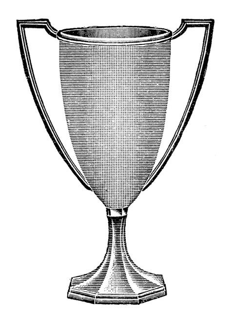Vintage Clip Art Trophy Loving Cup The Graphics Fairy