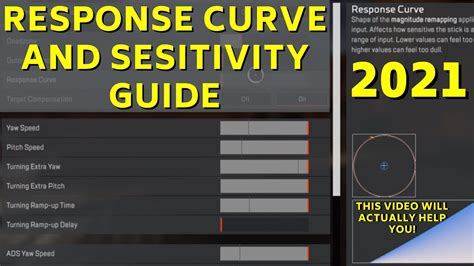 Advanced Look Controls Response Curve And Sensitivity Guide Apex Youtube