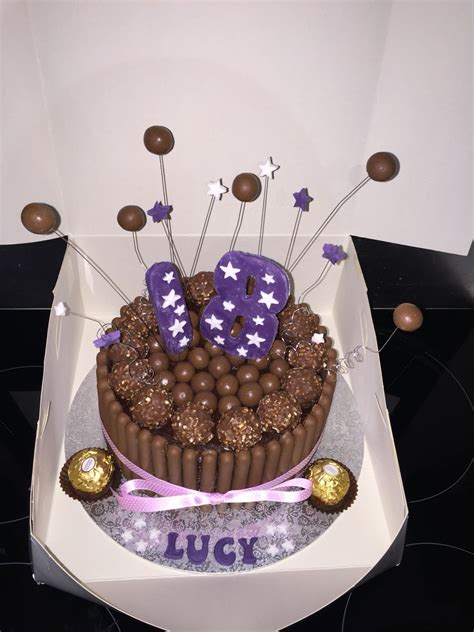 I create and make cakes for friends and family only. Chocolate 18th Birthday Cake | Lolly cake, 18th birthday ...