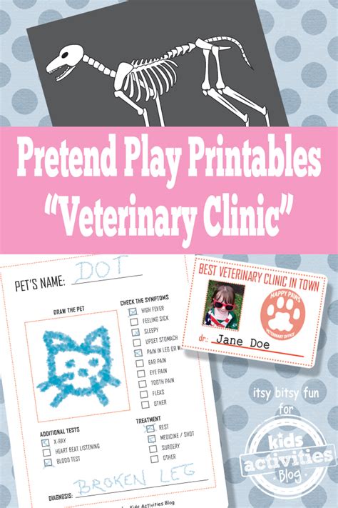 Free Vet Pretend Play Printables