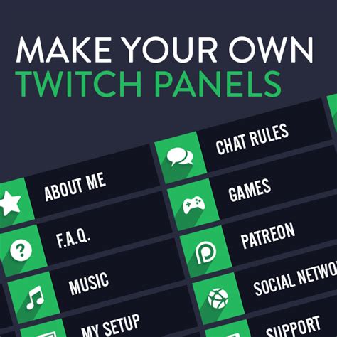 Twitch Panels ~ How Twitch Panels Can Help You Build Your Streamer