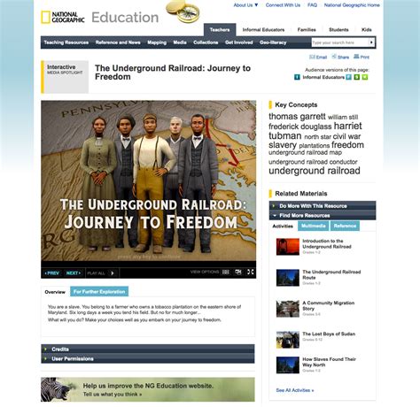 Journey To Freedom National Geographic Education Blog