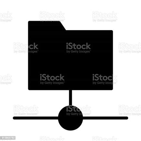 Shared Folder Icon Vector Simple Minimal 96x96 Pictogram Stock
