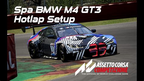 Spa Francorchamps Hotalp Setup BMW M4 GT3 Assetto Corsa
