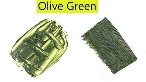 Olive Green Color How To Make Olive Green Color Color Mixing Video