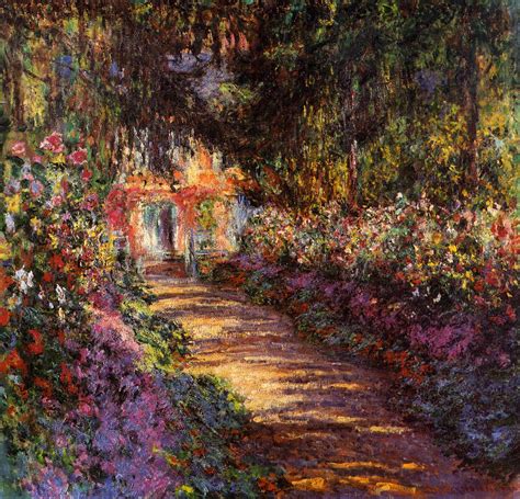 Pathway In Monets Garden At Giverny Claude Monet