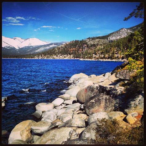 Lake Tahoe Scenic Overlook North Of Sand Harbor Lake Tahoe Nevada