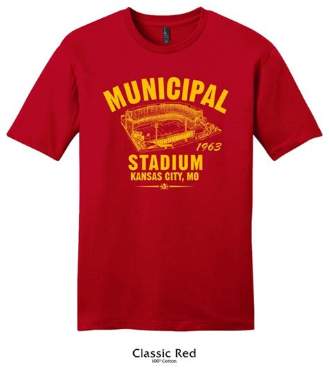 Municipal Stadium 1963 Football Tee Shirt Past Home Of Your Etsy