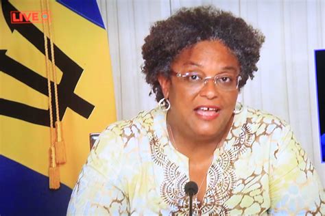 barbados prime minister mia amor mottley addressed the nation this afternoon