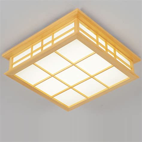 Thus the only thing that is left for you to do is to pick the one which you think is the best for your home. Japanese style Delicate Crafts Wooden Frame Ceiling Light ...