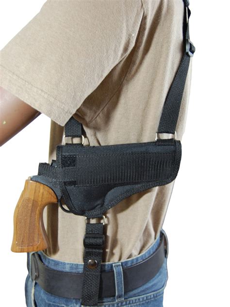Horizontal Shoulder Holster With Speed Loader Pouch For 4 22 38 357 41