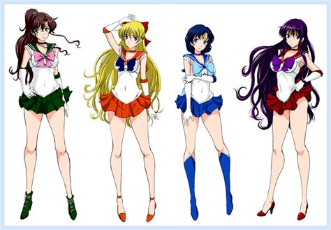 Mizuno Ami Aino Minako Hino Rei Kino Makoto Sailor Mercury And