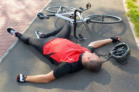 Bicycle Accident Stock Image Image Of Bicycling Outdoors 60807849