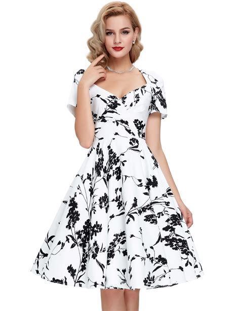 New 60s Swing Pinup Dresses 2016 Summer Women Casual Retro Robe 50 Vintage Dress Big Size Cheap