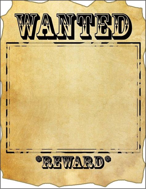Free Wanted Poster Template For Kids Resume Example Gallery