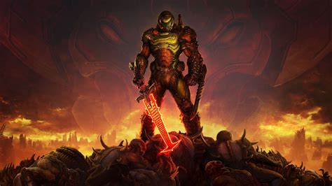 Doom Eternal Doomguy 4k Hd Wallpapers Wallpaper Cave