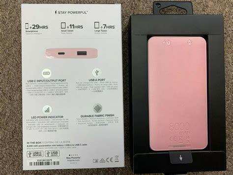 New Mophie Powerstation 8000 Mah Powerbank With Usb C And Usb A