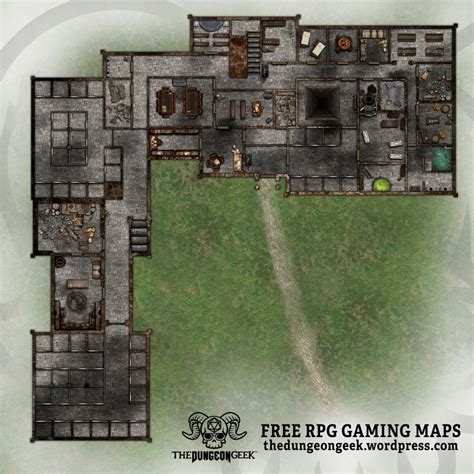 Free Dandd Battle Map Pack Haunted Prison The Dungeon Geek