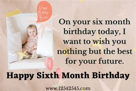 Happy 6 Month Birthday Wishes For A Baby Messages Quotes