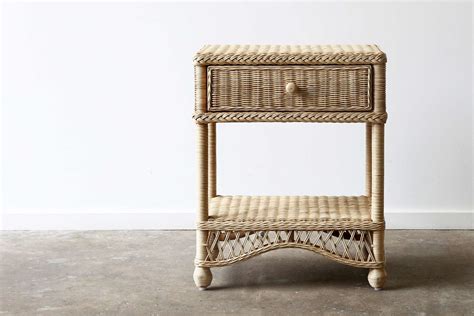 Hartley House Wicker Bedside Table Natural