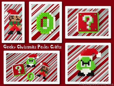 Christmas Perler Bead Crafts The Inspired Home