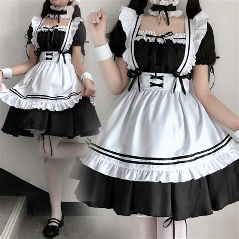 Maid Outfit Sweet Dress Cosplay Maid Costume Short Sleeve Etsy Artofit