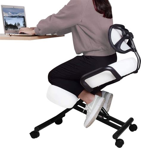 Dragonn Ergonomic Kneeling Chair With Back Support Adjustable Stool